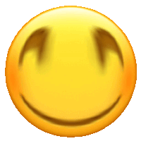 a close up of a yellow smiley face with a smile on its face