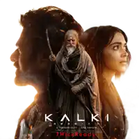 a movie poster for kalki shows a man and woman