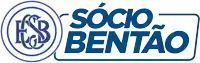 the logo for socio bentao is blue and white