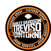 a logo for facebook group harley davidson