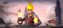 a screenshot of a video game shows a character called chandra nalaar