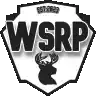 a black and white logo with a deer head and the words wsrp .