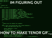 how to make tenor gif is written on a green screen