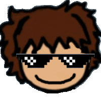 a cartoon of a man wearing sunglasses with a smile on his face