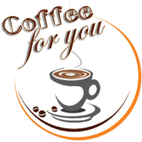 a logo for coffee for you with a cup of coffee