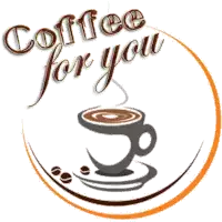 a logo for coffee for you with a cup of coffee