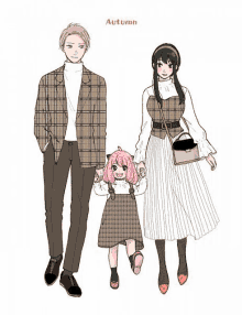 a man , a woman and a little girl are standing next to each other and holding hands .