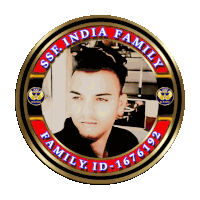 a picture of a man in a circle that says ssr india family family id 1676192