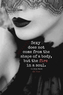 a black and white photo of a woman with a quote on it