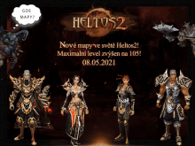 an advertisement for a game called helios 2