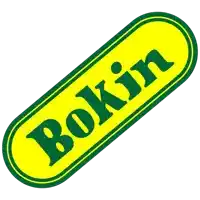 a green and yellow sign that says bokin