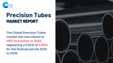 a precision tubes market report with a picture of tubes on the bottom