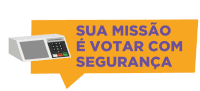 a sign that says sua missao e votar com segurança