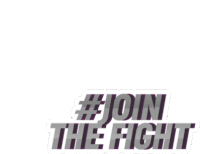 a sticker that says join the fight on a white background