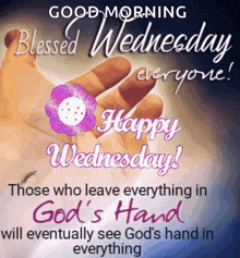 good morning blessed wednesday everyone ! happy wednesday !