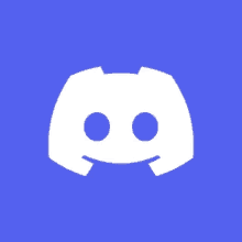 a blue background with a white discord logo