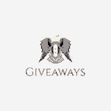 a logo for giveaways with an eagle on it