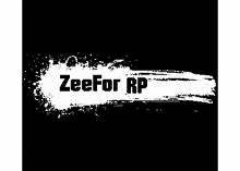 a logo for zeefor rp with a black background