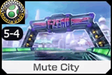 a screenshot of a video game with the title mute city