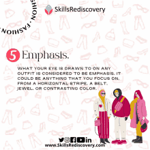 an advertisement for skills rediscovery shows a woman wearing a pink outfit