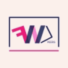 a pink and purple logo for a company called fwd .