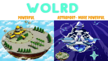 a picture of a planet with the words wolrd on it