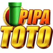 a logo for pipa toto with a green pipe in the middle of it .