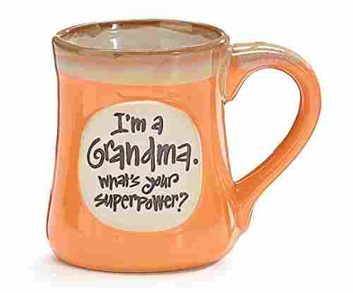 “I’m a Grandma, What’s Your Superpower” Porcelain Coffee Mug