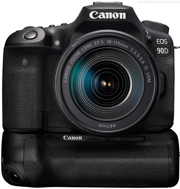 Canon EOS 90D with BG-E14 Grip Front