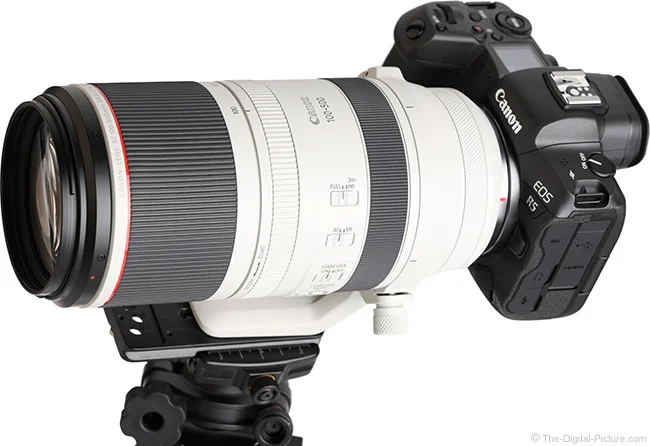 Canon RF 100-500mm F4.5-7.1 L IS USM Lens Angle View