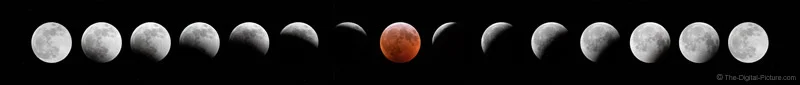 Total Lunar Eclipse Progression