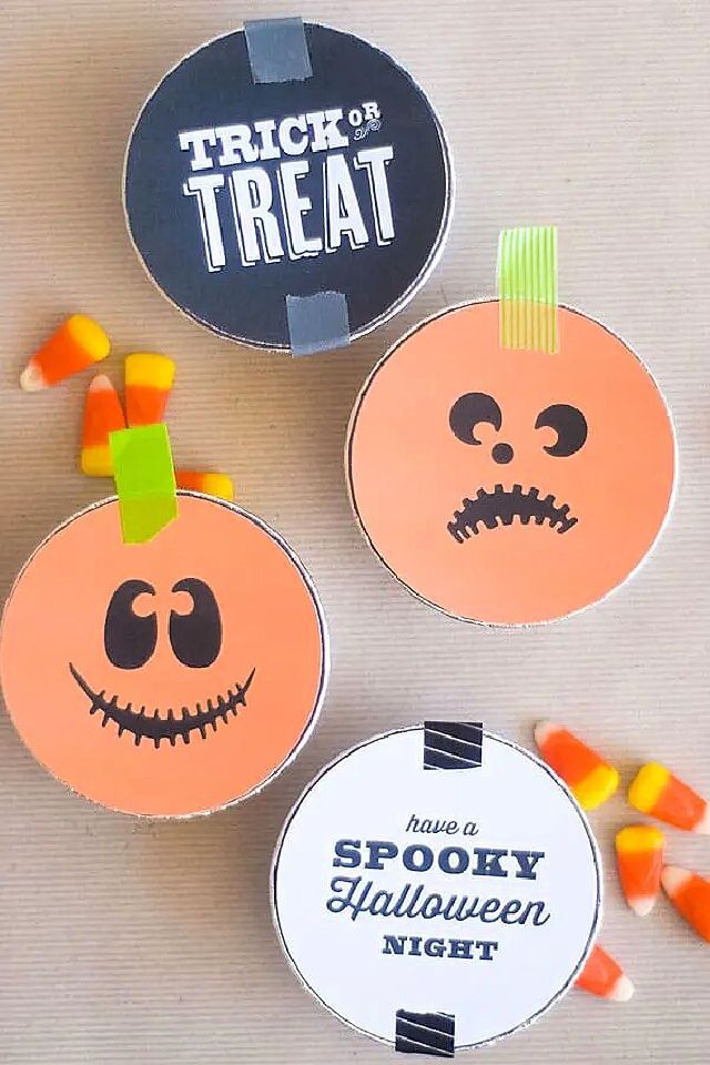 DIY Trick or Treat Tins Favors