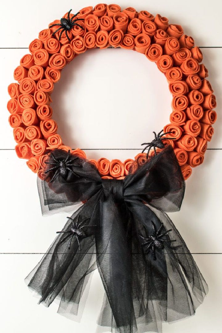 Dollar Store Halloween Wreath