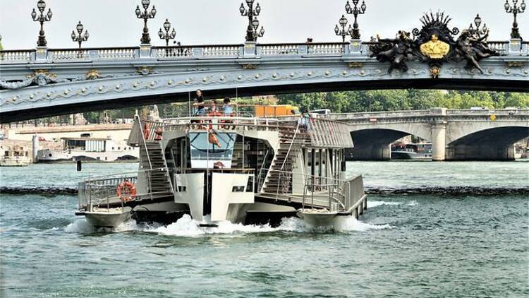 City and River Seine Tour on Amphibious Bus