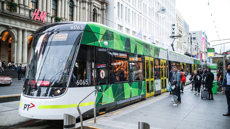 Tour the city using the free tram zone