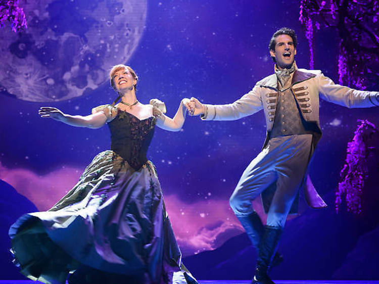 Have a virtual party or hangout with Anna and Elsa from “Frozen” on Broadway