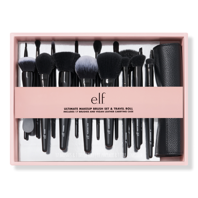 e.l.f. Cosmetics Ultimate Makeup Brush Set & Travel Roll