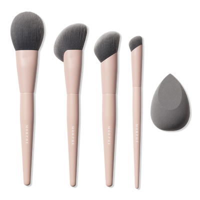 Morphe Face Shaping Essentials Bamboo & Charcoal-Infused Face Brush Set