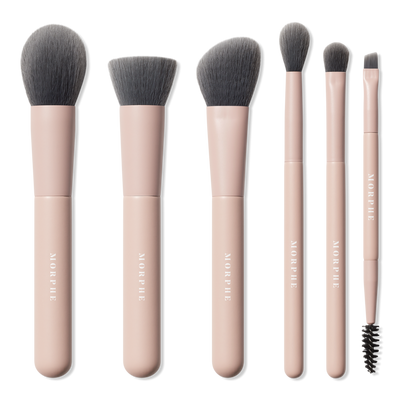 Morphe Travel Shaping Essentials Bamboo & Charcoal-Infused Travel Brush Set