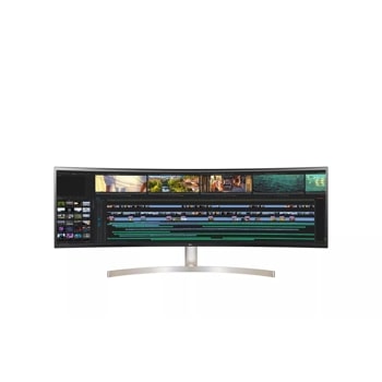 LG 49WL95C-WE 49 Inch 32:9 UltraWide Dual QHD IPS Curved LED Monitor with HDR 10