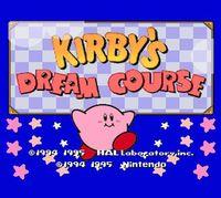 Portada oficial de Kirby's Dream Course CV para Nintendo 3DS