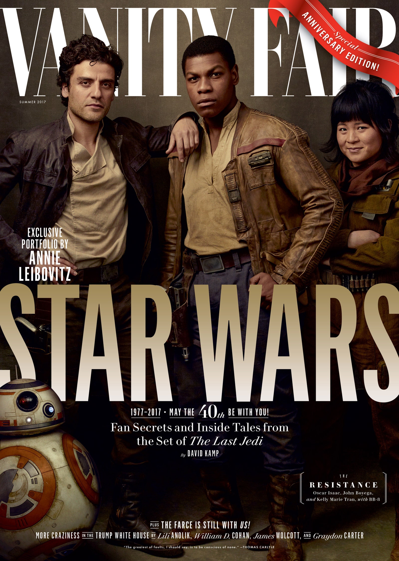 Image may contain Oscar Isaac John Boyega Clothing Coat Apparel Jacket Advertisement Poster Human and Person