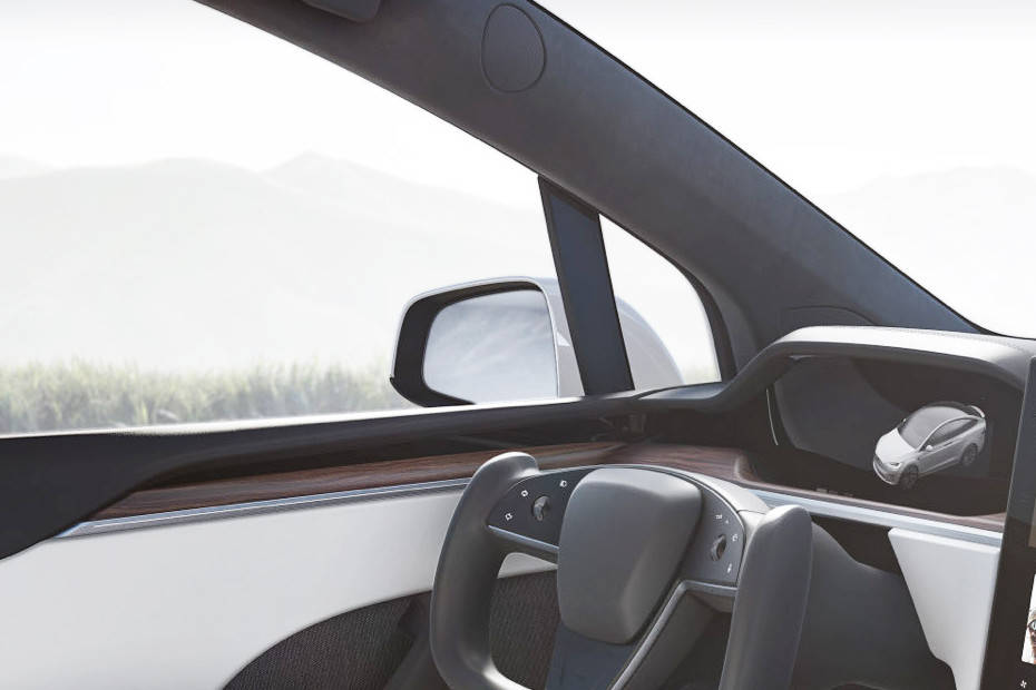 Side mirror rear angle Image of Model X