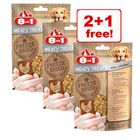 3 x 50g 8in1 Meaty Dog Treats - 2 + 1 Free! *