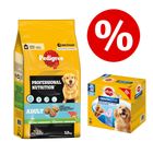 15% Korting! Pedigree 12 kg + Denta Stix L 56 stuks 