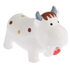 Isabella Squeaking Latex Cow Dog Toy