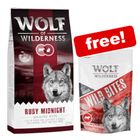 12kg Wolf of Wilderness Dry Dog Food + 180g Snacks Free! *