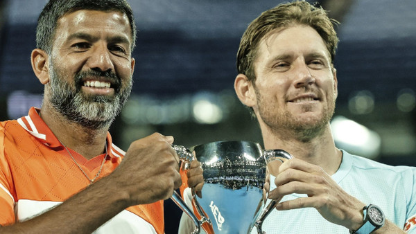 Rohan Bopanna (links) und sein Partner Matthew Ebden