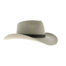 chapeau feutre poil beige murchison river Statesman