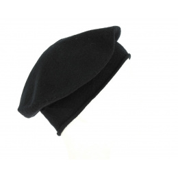 Béret Roll Up Cachemire Noir- Traclet